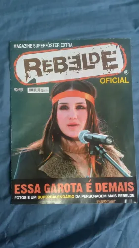 Poster oficial ROBERTA Rebelde RBD calendário 2006