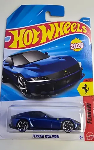 Ferrari 12Cilindri da Hot Wheels azul lote m