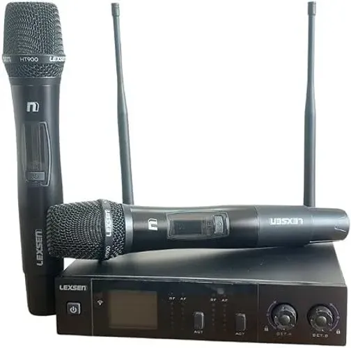 Sistema de Microfone Sem Fio Duplo Lexsen NXS902C HT2
