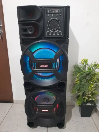 Caixa de Som Amvox 1500w Pesadão 