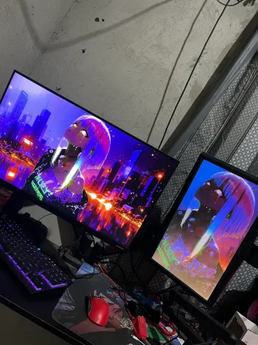 Braço articulado duplo para monitor, padrão vesa