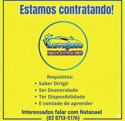 Lavador automotivo e acabamento 