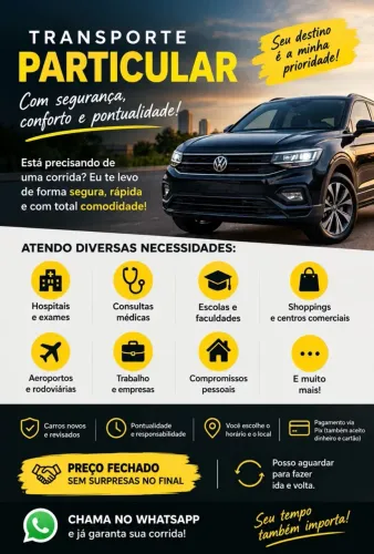 Transporte particular - Cambé e Londrina - UBER