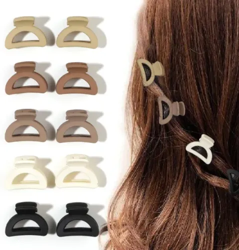 10 peças de mini piranha de cabelo pequenos para mulheres - Novo
