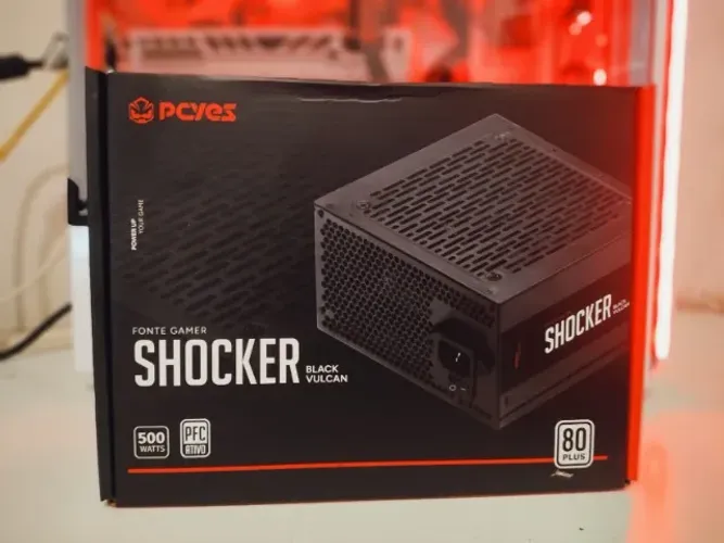 Fonte Gamer PCYES Shocker 600W Full Modular 80 Plus PFC Ativo - FM600WBV