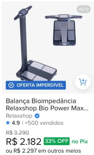 Balança de Bioimpedância 