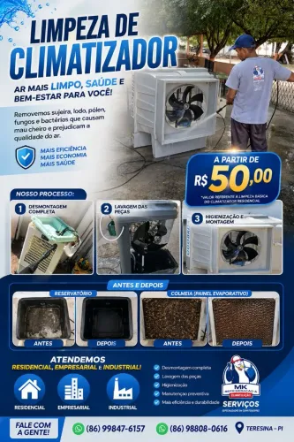LIMPEZA DE CLIMATIZADOR