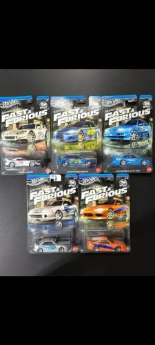 Hot Wheels Fast & Furious Graphic Remix - 5 Minis Lacradas Raras Colecionador