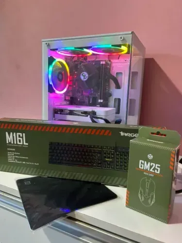 Teclado e Mouse e Mousepad Kit Gamer Barato Completo RGB OPORTUNIDADE