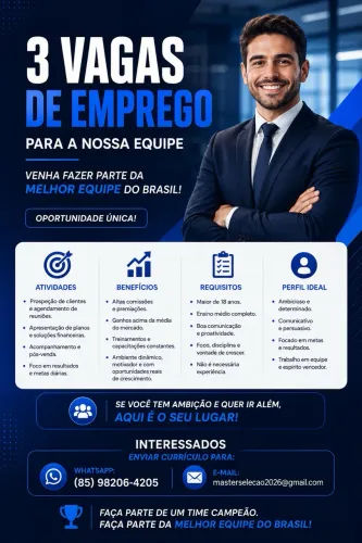 VAGA DE EMPREGO EM FORTALEZA 