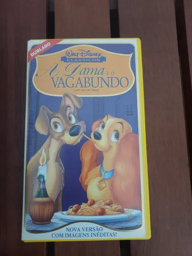Fita VHS - A dama e o vagabundo - Dublado - Usado