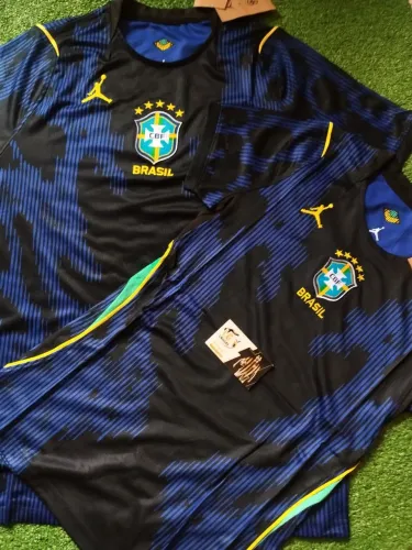 Camisa Brasil Copa do Mundo 2026 Jordan Azul - Modelo Torcedor Lançamento