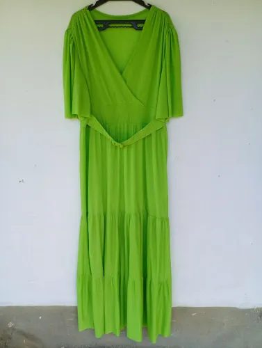 Vestido verde Neon plus size