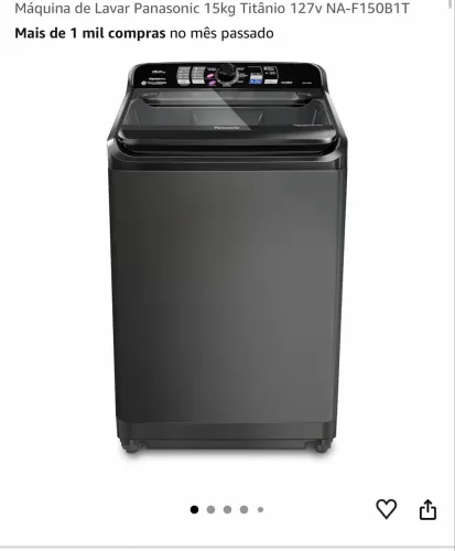 Máquina de Lavar Panasonic 15KG 127v