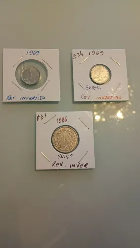 Moedas reverso invertido