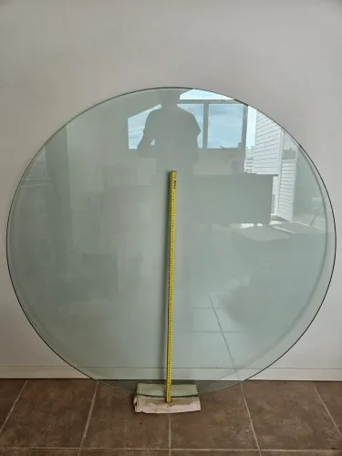 Tampo de Vidro p/ mesa redondo Ø 1,30 x 120 mm