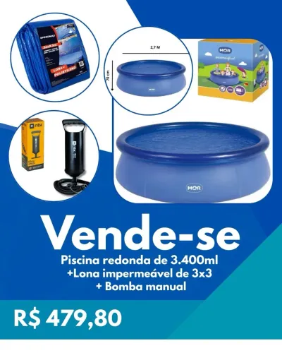 Piscina redonda 3.400l 