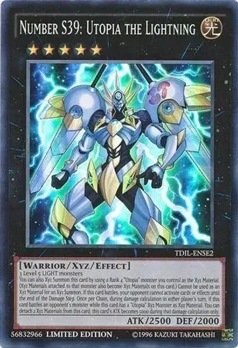 Yugioh!!! Number S39: Utopia the Lightning TDIL-ENSE2 Super Rare