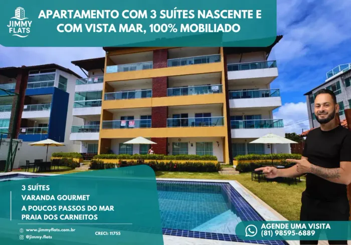 Apartamento à venda no PRIVÊ PRAIA DOS CARNEIROS, PRAIA DE TAMANDARÉ, Tamandaré, PE