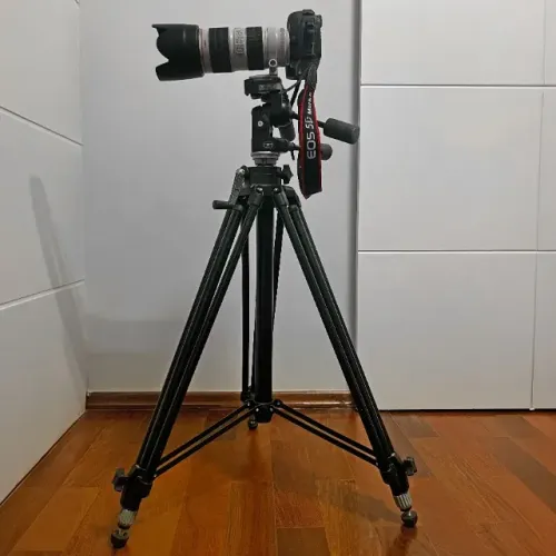 Tripé Manfrotto 028B Triman + Cabeça 229 Pro 3-Way | Ultra Robusto | Ótimo estado