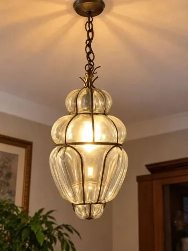 Lustre de vidro Soprado