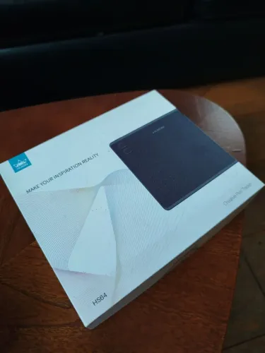 MESA DIGITALIZADORA HUION HS64 COM CANETA SEM BATERIA PARA ANDROID WINDOWS MACOS. SEM USO