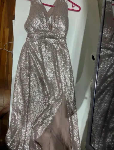 vestido de festa de rose, tam P
