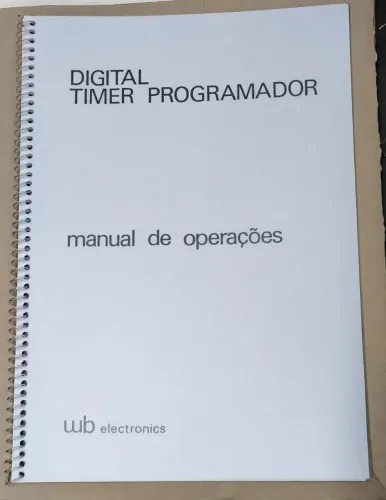 Manual de Instruções do timer WB