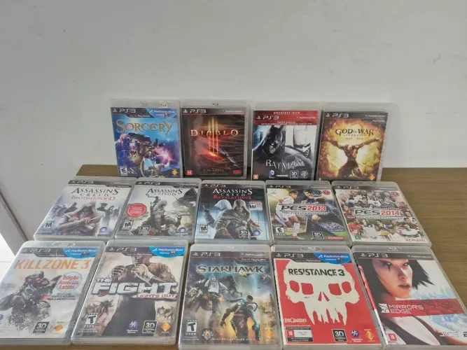 Lote de Jogos de playstation 3