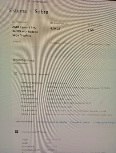 Vendo processador Ryzen5 pro 3400G