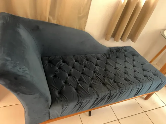 Sofá solteiro azul