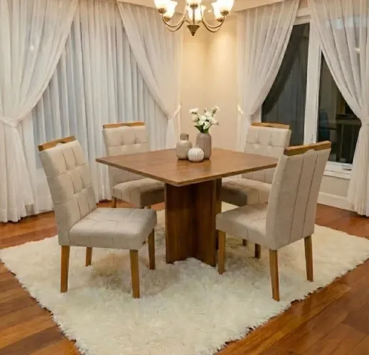 Conjunto de Jantar Parma Compacto 4 Lugares