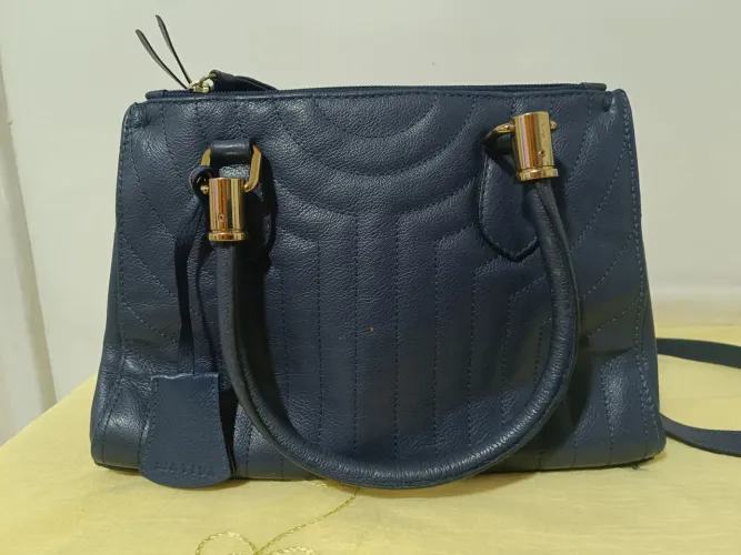 Bolsa de couro legítimo do RS