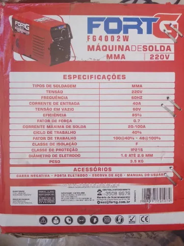 Máquina de solda 100A