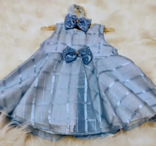 Vestido azul de festa