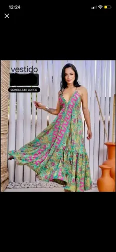 Vestido Indiano Seda