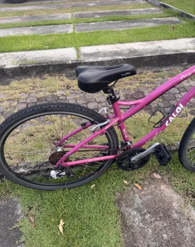 Bicicleta Caloi Rosa 