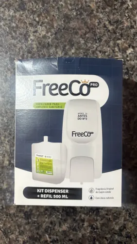 Kit completo, com dispenser, refil FreeCô Pro 500 ml