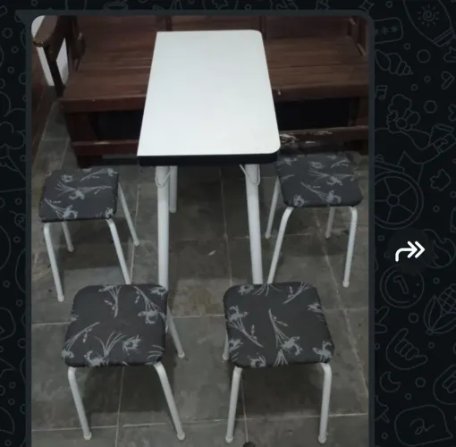 Conjunto mesa com banco