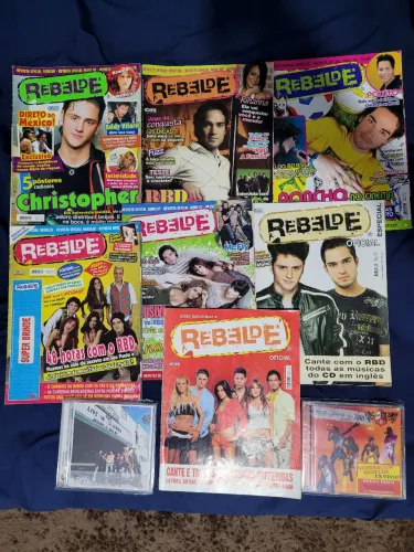 Kit Revistas RBD Rebelde + 2 CDs