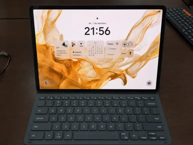 SAMSUNG GALAXY TAB S8+ 128GB + S PEN + CAPA E TECLADO ORIGINAIS SAMSUNG