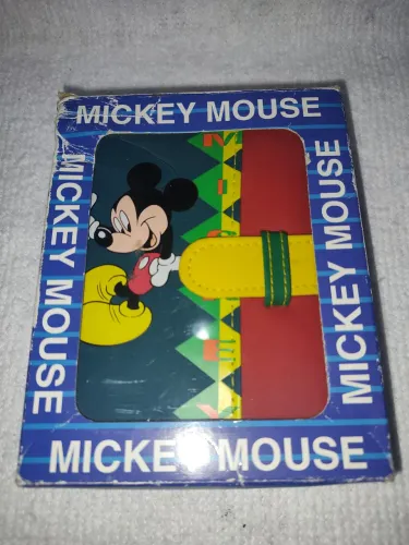 Mini fichário agenda Mickey Mouse dos anos 90 até 2000 iten colecionável