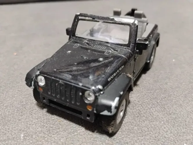 Miniatura Jeep Wagler Rubicon - com detalhes