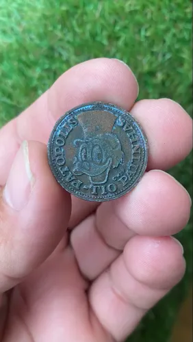 Moeda antiga Uma Pataca 1847