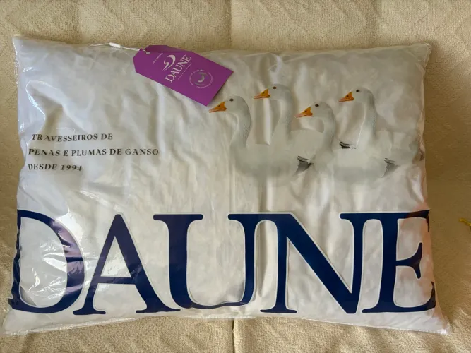 Travesseiro de penas de gansos, novo, 50x70!
