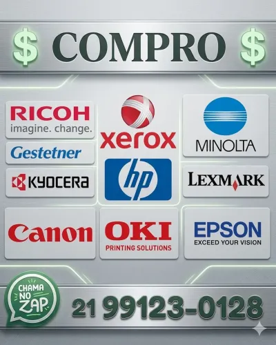 Suprimentos Originais HP, Lexmark, Epson, Xerox, Ricoh, Minolta ...