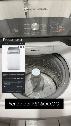 Maquia de lavar roupa 12kl BRASTEMP