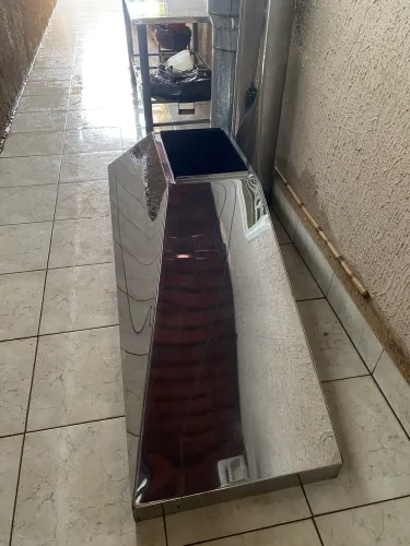 Coifa Industrial de Inox 200x60cm Completa