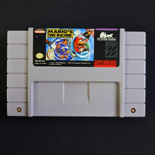 Mario's Time Machine Original Americano - Super Nintendo Snes