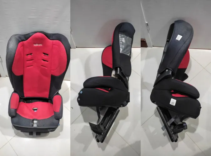 Cadeirinha Infanti Vermelha e Preta ***Sem cinto / BEBÊ CONFORTO 